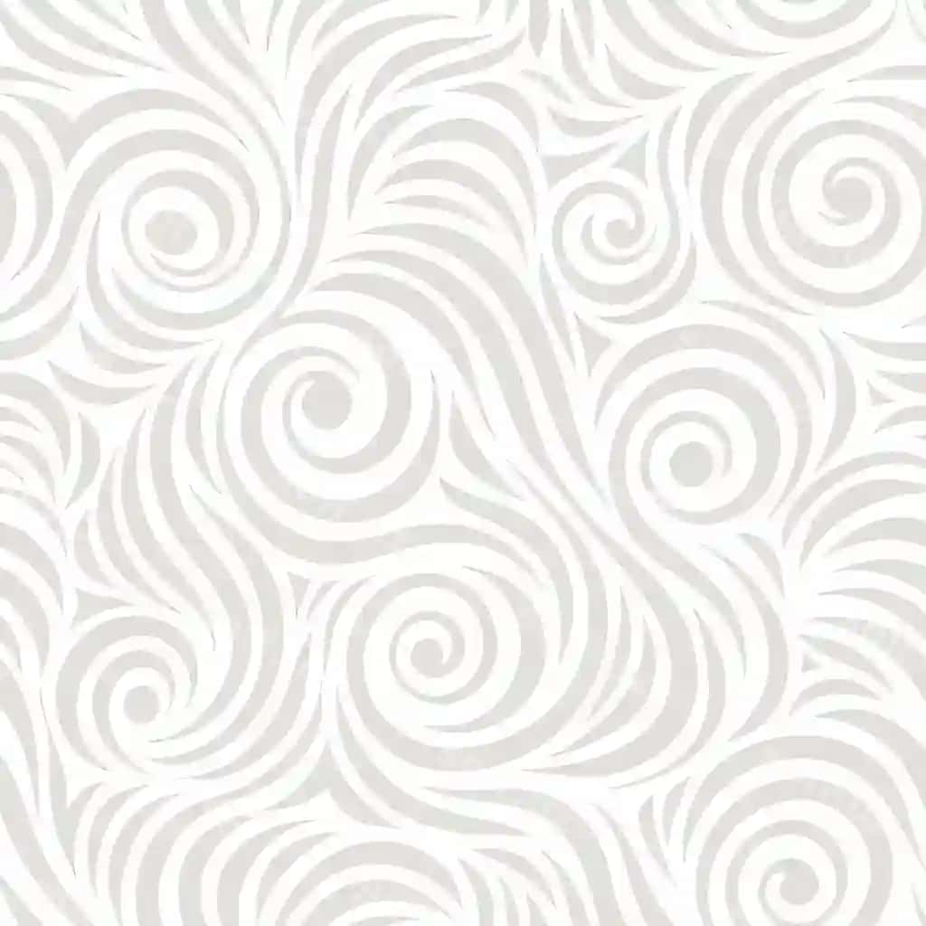 Chiroyli oq aylana naqshli choksiz fon teksturasi | Elegant white swirl pattern seamless background texture