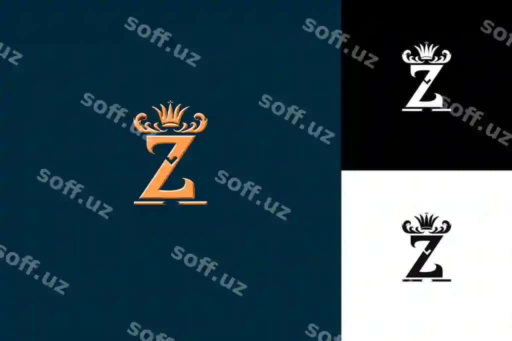 J8 harfi Z logotipi, qirollik vibe harfi belgisi bilan logotip uslubidagi dizayn illyustratsiyasi | J8 letter z logo with royal vibe letter mark logo style design illustration