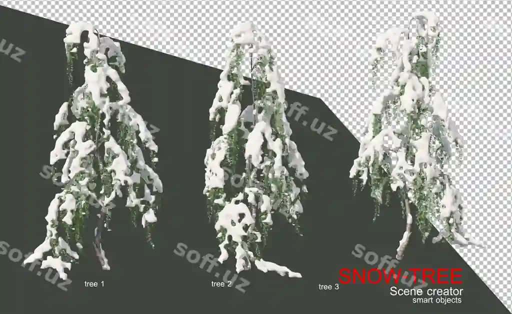 Qish qorqoq daraxtlar | Snowy trees winter
