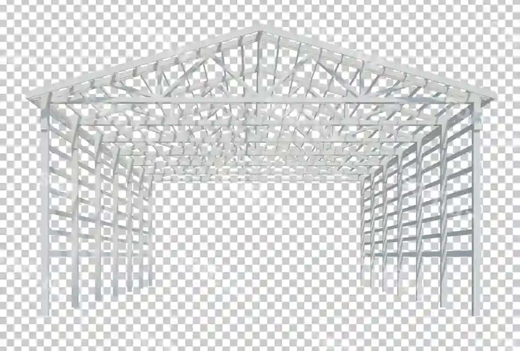 3D render bino konstruktsiyasi izolyatsiya qilingan | 3d render building structure isolated