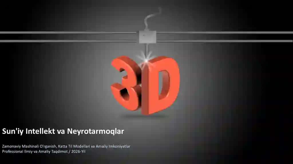 Sun'iy Intellekt va Neyrotarmoqlar Taqdimoti (48 Slayd)