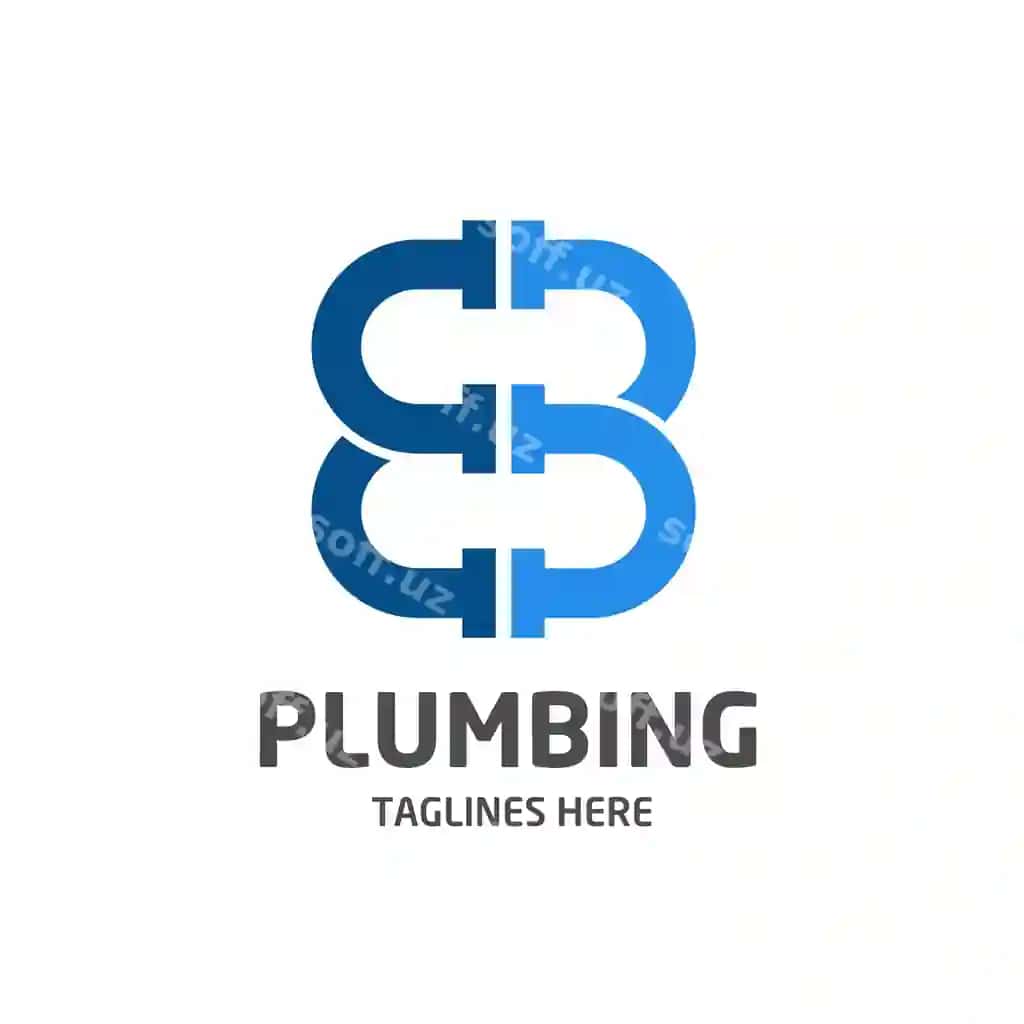 Letter b bb plumbing logo | Letter b bb plumbing logo