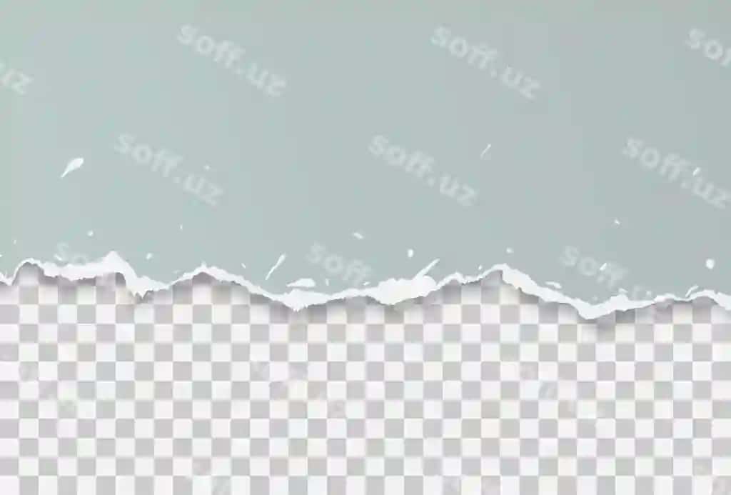 Gorizontal qog'oz yirtilgan kulrang kvadratlar matn xabar shaffof fonda | Horizontal paper torn gray squares text message transparent background