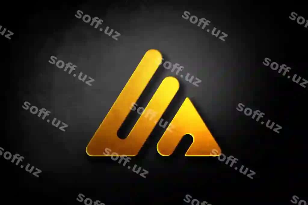 Oq soya logotip namunasi devori | Gold logo mockup wall