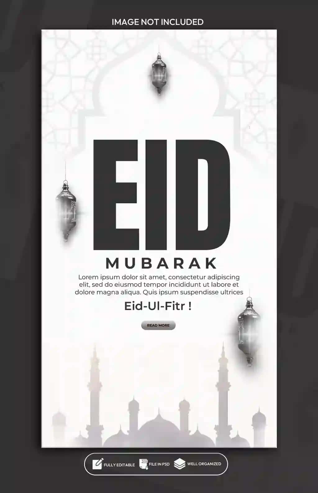 Hayit muborak hayit ul fitr facebook instagram hikoya shablon dizayni | Eid mubarak eid ul fitr facebook instagram story template design