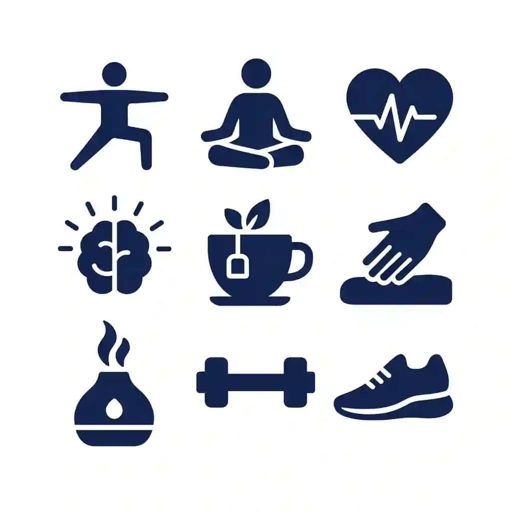 Salomatlik salomatlik piktogrammalari | Wellness health icons