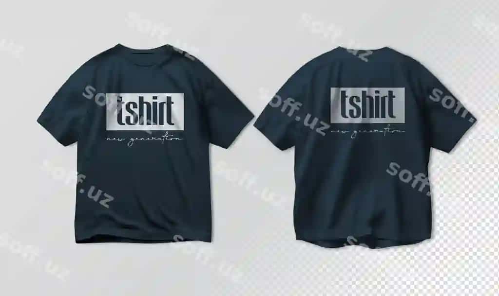 Qora futbolka maketi | Black tshirt mockup