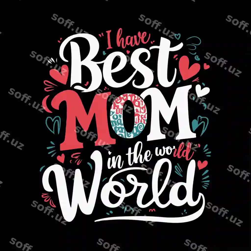 Bepul vektor Ona kuni tipografiya dizayn shabloni | Free vector mothers day typography design template