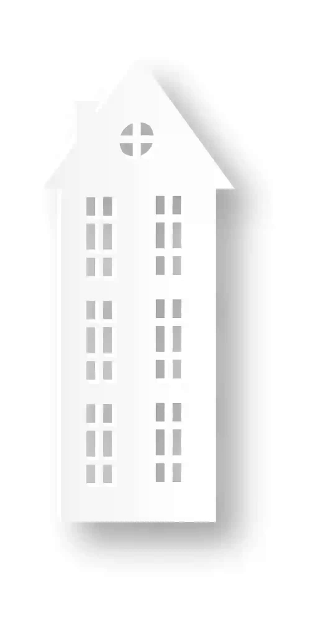 Ko'chmas mulk silueti qog'oz kesilgan uslubdagi shahar qurilishi | Real estate silhouette paper cut style city building