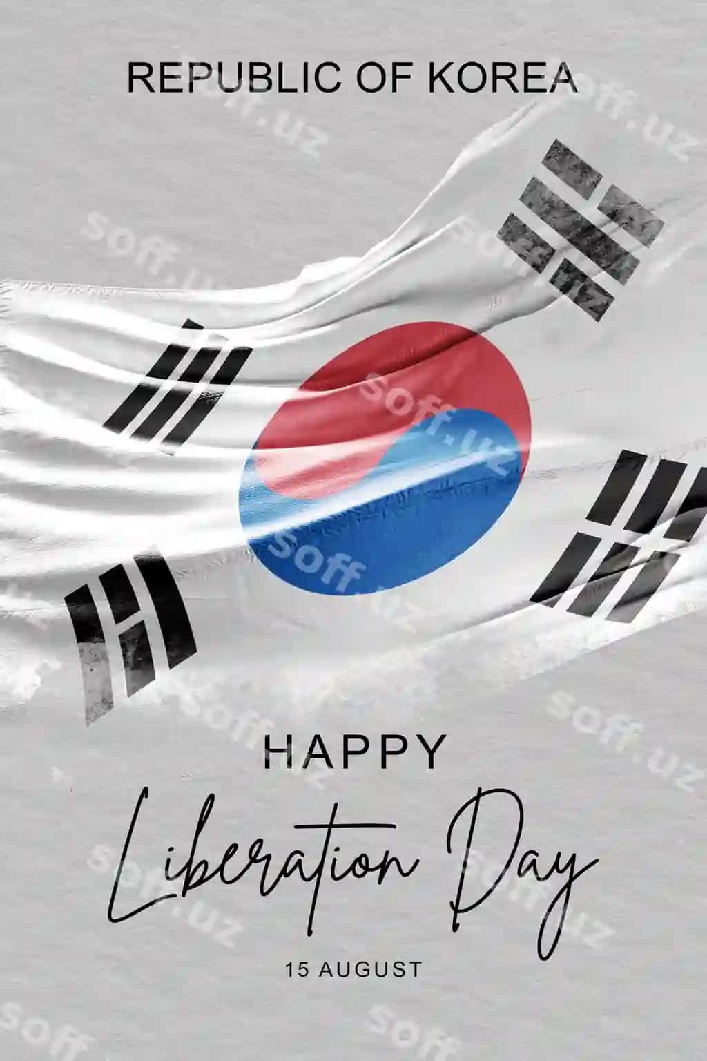 Janubiy Koreya ijtimoiy tarmoqlar posti banner plakat shabloni | South korea social media post banner poster template