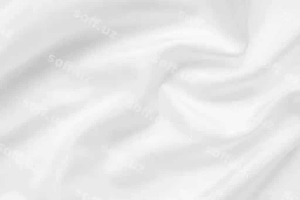 Abstrakt oq mato yumshoq to'lqin teksturali orqa fon | Abstract white fabric with soft wave texture background