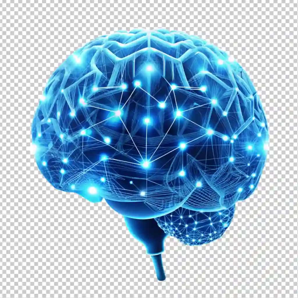 Miya texnologiyasi shaffof fonni sinaps qiladi | Brain technology synapses transparent background