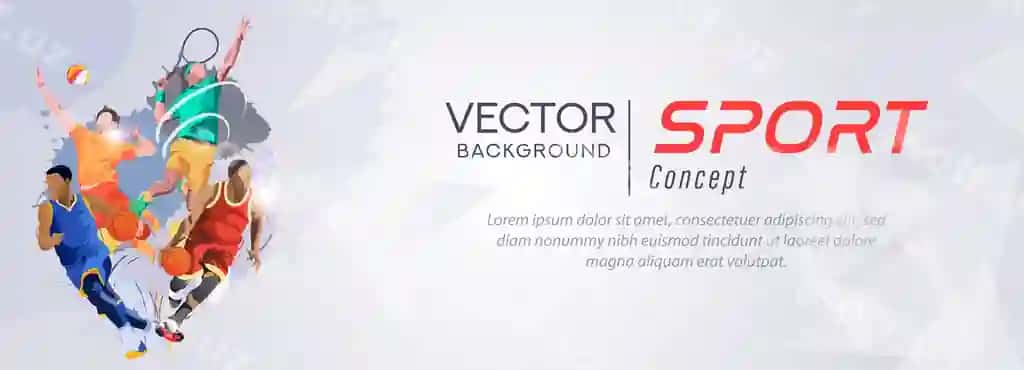 Banner shablon basketbol tennis voleybol milliy sportlar kuni | Banner template basketball tennis volleyball national sports day