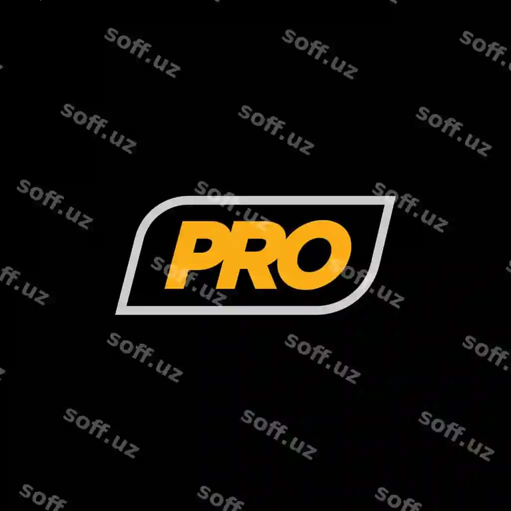 Minimalizm Pro logotip vektor qora fonda oddiy professional | Minimalist pro logo vector black background simple professional