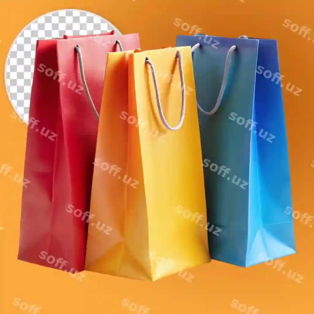 3 o'lchovli rangli xaridlar sumkalari | 3d color shopping bags