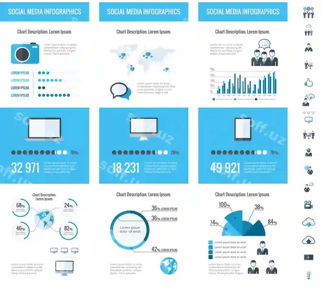 Bisness infografika elementlari | Business infographic elements