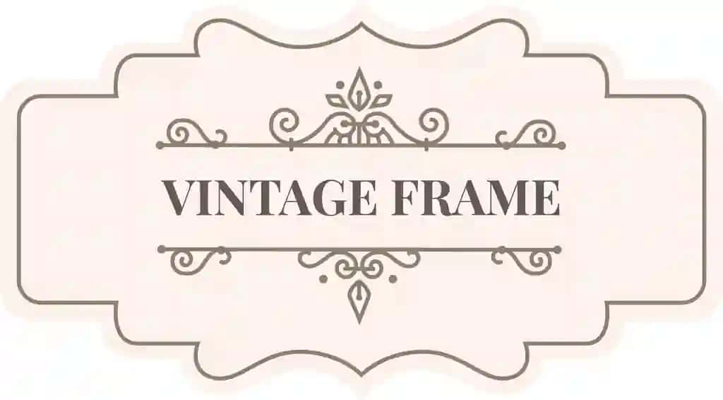 Murakkab retro yaratuvchi oqlangan bezakli vintage ramka | Vintage frame with elegant ornaments creating sophisticated retro