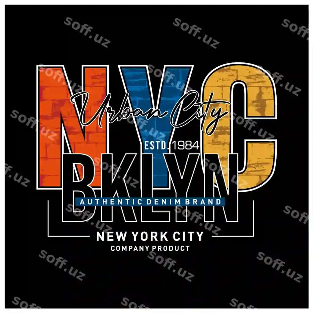Brooklyn NYC stilli tipografiya futbolka vektor | Brooklyn nyc stylish typography t shirt vector
