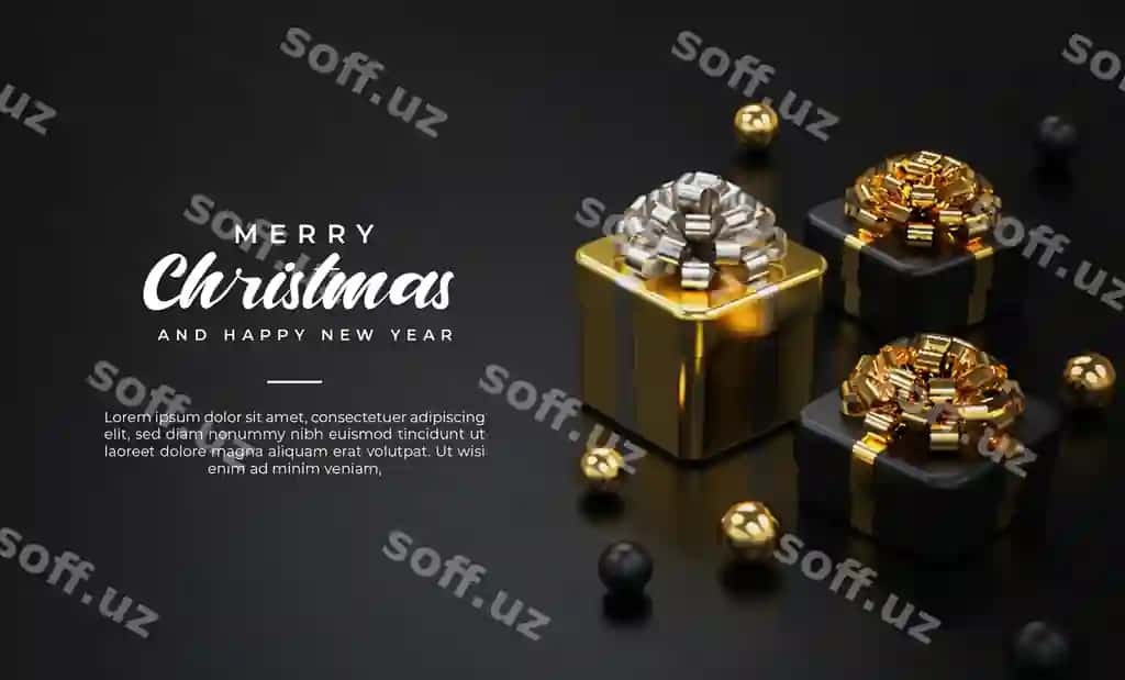 Baxrom Rojdestvo banner shablon | Merry christmas banner template