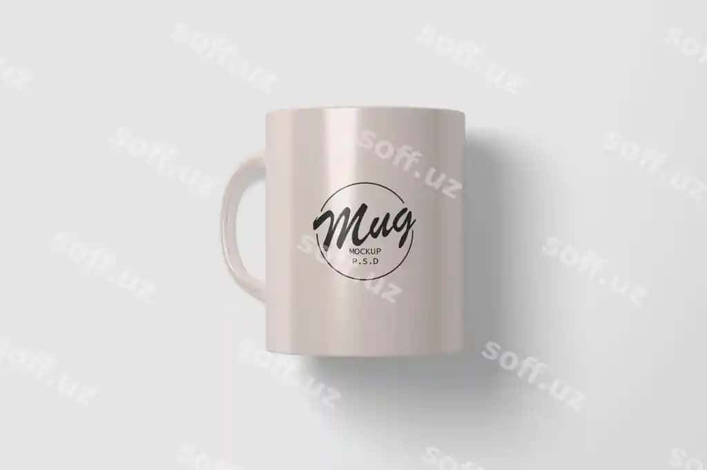 Haqiqiy kossa namunasi | Realistic mug mockup