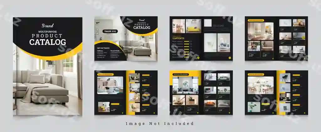 Zamonaviy A4 Mahsulot Katalogi Dizayn Shabloni Mavjud Kompaniyaning Mahsuloti | Modern a4 product catalog design template layout company product 2
