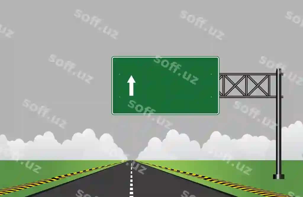 Avtomagistral yo'l belgisi | Road highway sign