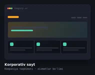 Zamonaviy biznes Landing Page — HTML/CSS
