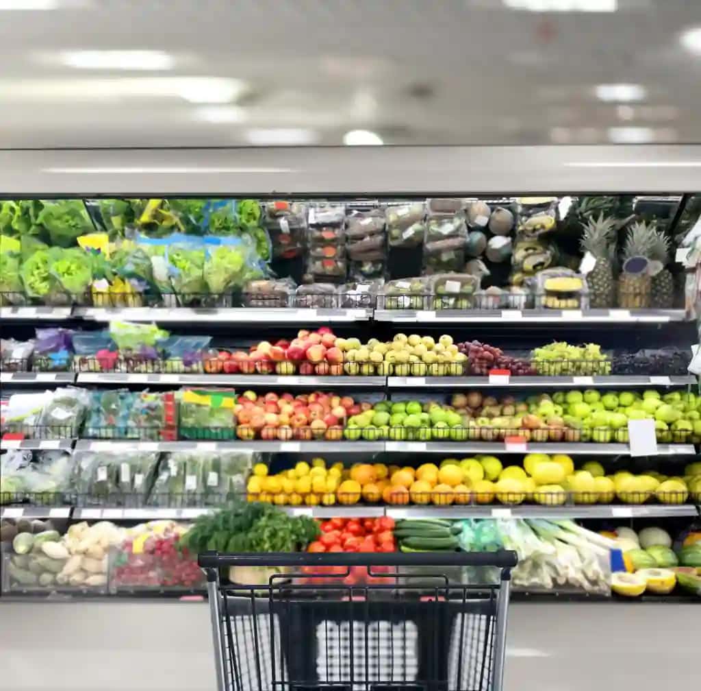 Bo'sh oziq-ovqat savatchasi bo'sh supermarket | Empty grocery cart empty supermarket