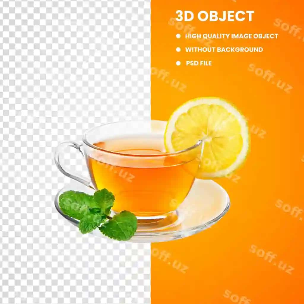 Yashil choy limon bilan | Green tea with lemon