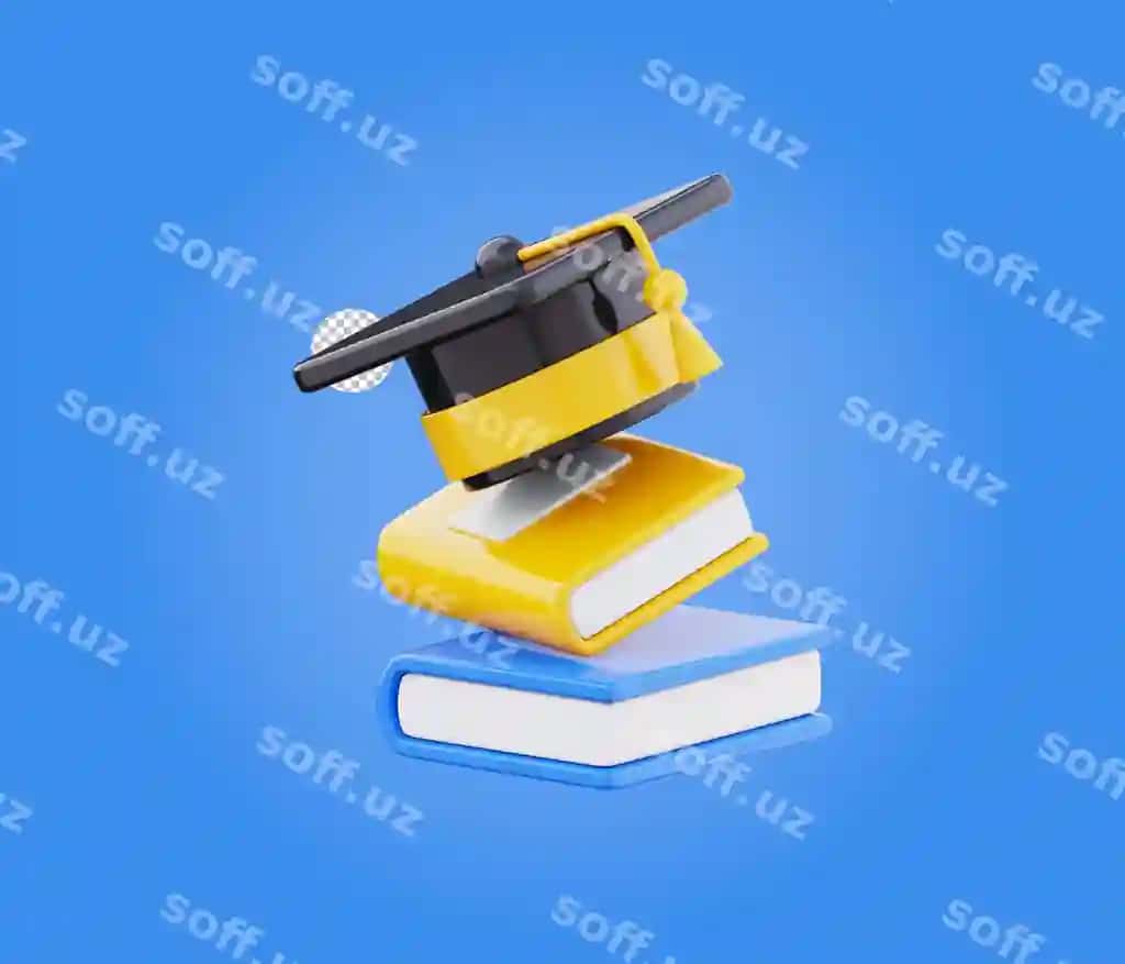 Bitiruv shlyapasi bilan kitoblar to'plami ikonka ta'lim va bitiruv ramzları | Graduation hat with stack books icon education graduation symbol