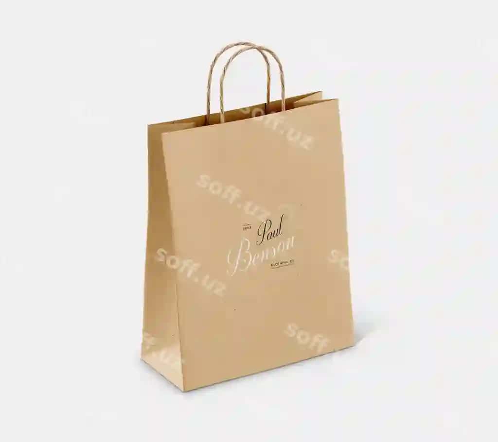 Qog'oz sumka PSD namunasi | Paper bag psd mockup 2