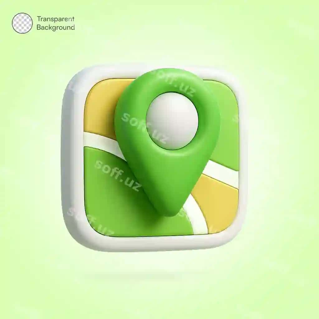 3D xarita PIN joylashuv belgisi | 3d map pin location icon