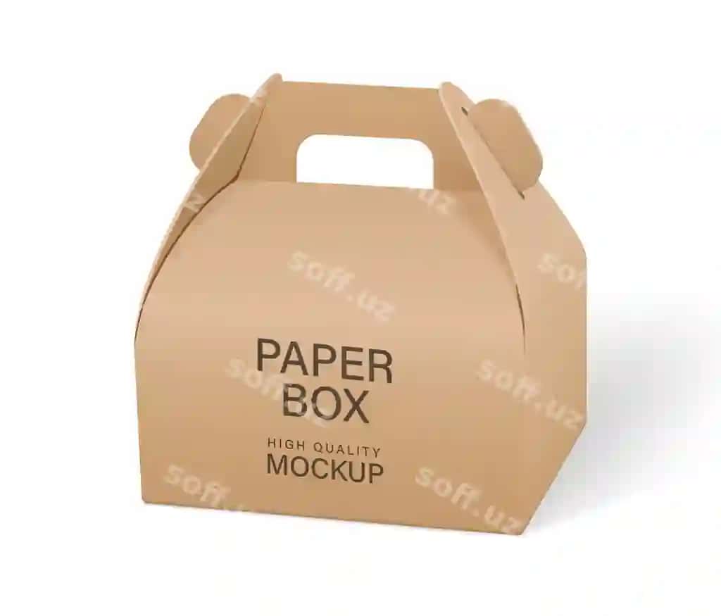 Qogʻoz ovqat qutisi qadoqlash namunalari | Paper food box packaging mockups 2