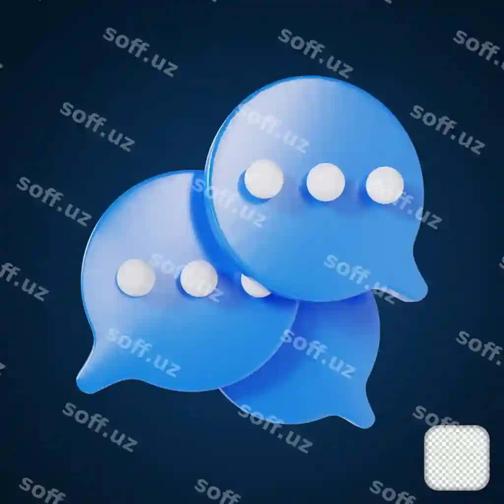 Guruh uchrashuvi chat belgisi 3D tasviri | Group meeting chat icon 3d illustration