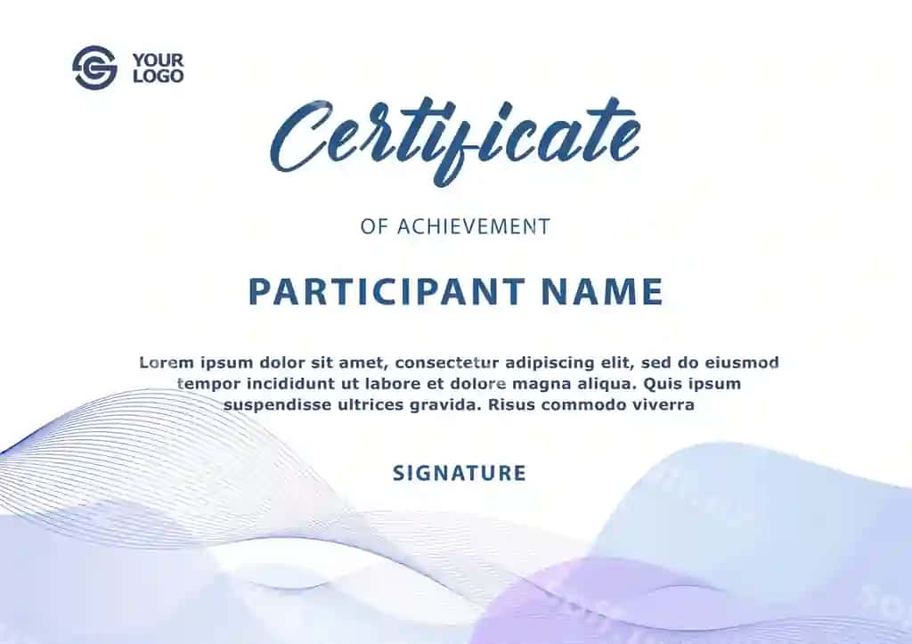 Dizayn zamonaviy sertifikat shabloni | Design modern certificate template