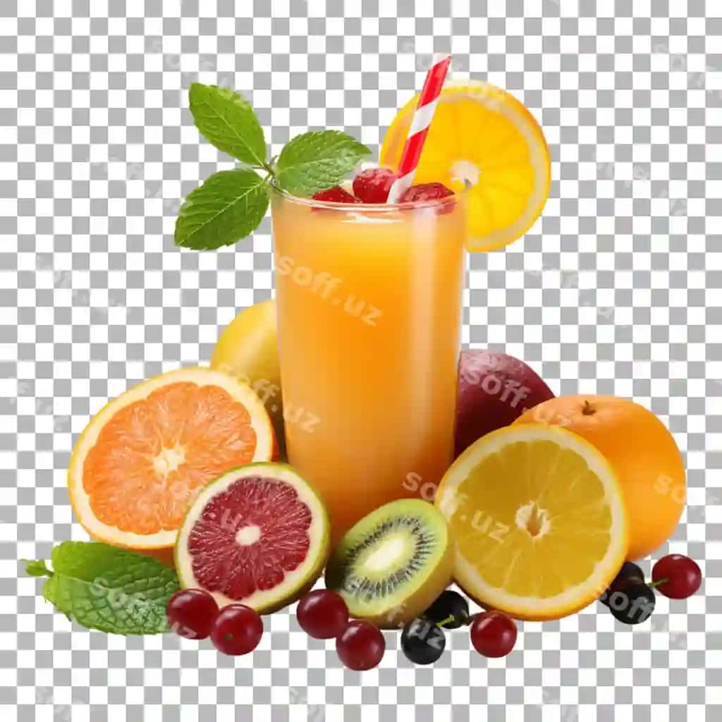 Meva suvi shaffof orqa fon | Fruit juice transparent background