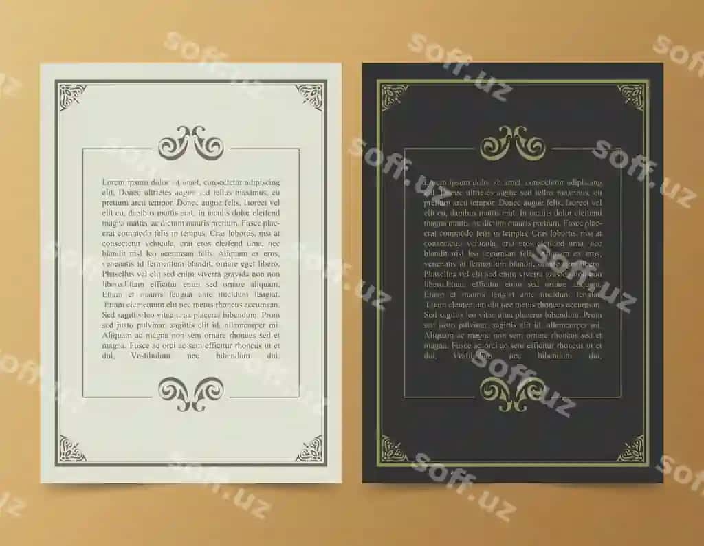 Vintage bezakli tabriknoma vektor shabloni retro to'y taklifnomasi | Vintage ornament greeting card vector template retro wedding invitation