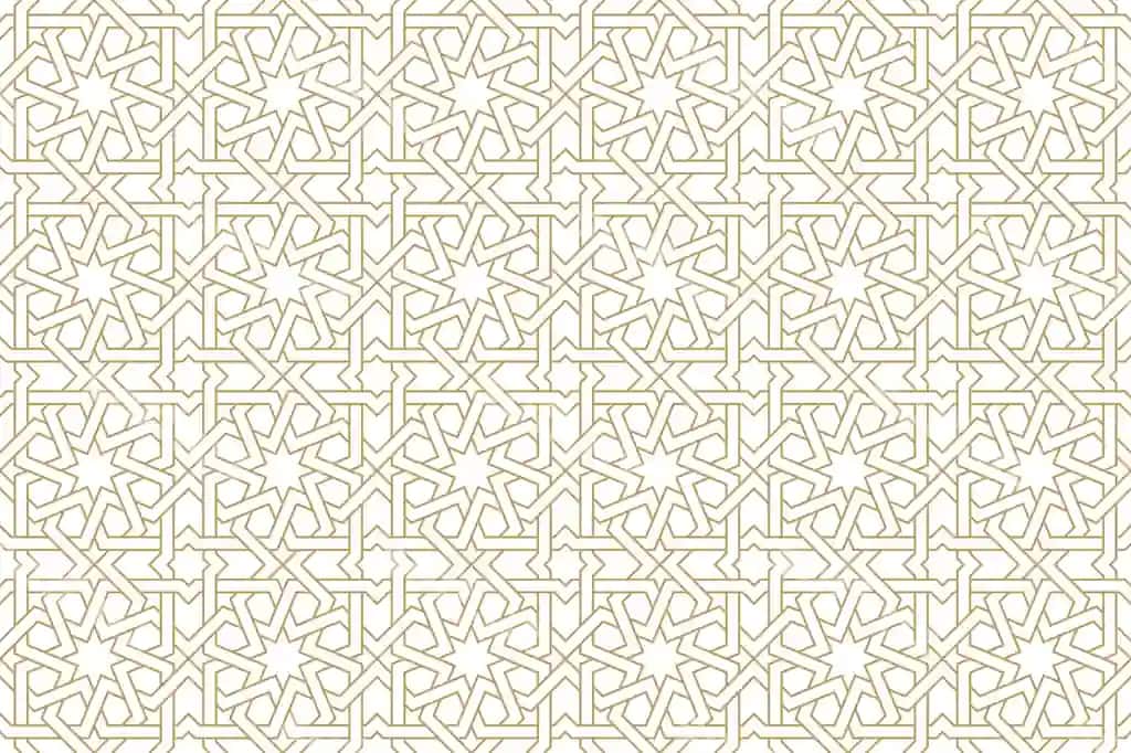 Choksiz geometrik naqsh haqiqiy arab uslubi | Seamless geometric pattern authentic arabian style
