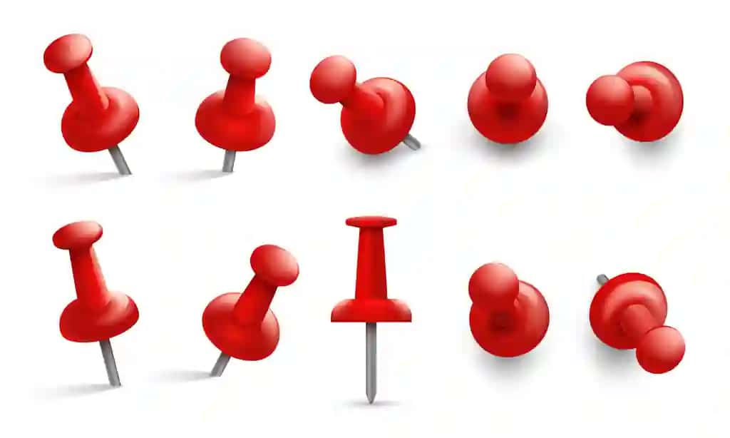 Push pin turli burchaklar o'rnatilgan | Push pin different angles set