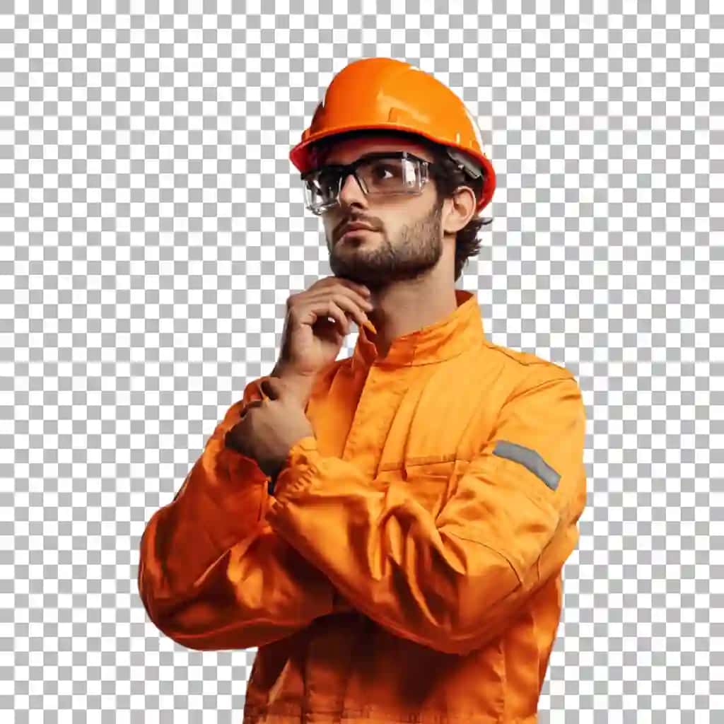 Shaffof png tasvir qurilish ishchi | Transparent png image construction worker