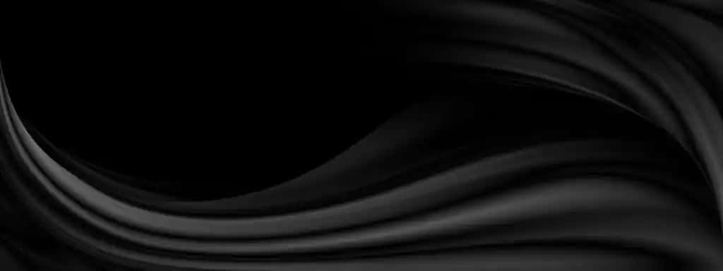Mavhum qora mato fon, nusxa ko'chirish maydoni 3D illyustratsiyasi bilan | Abstract black fabric background with copy space 3d illustration