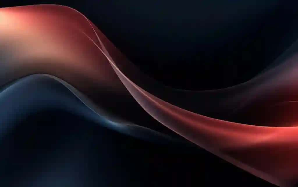 Silliq, yumshoq chiziqlar bilan mavhum qorong'u fon | Abstract dark background with smooth soft lines