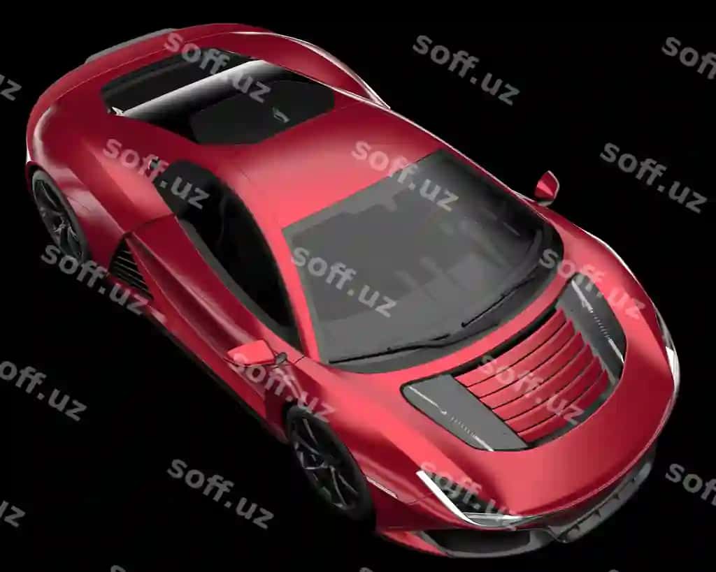 Sport avtomobili izolyatsiyalangan fon 3D renderlash illyustratsiyasi | Sport car isolated background 3d rendering illustration