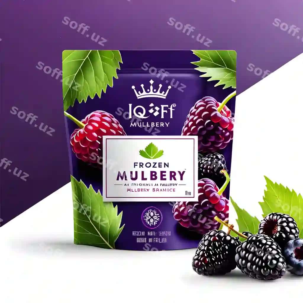 Mrumchuklar qutisi oq fonda | Box frozen raspberries with white background