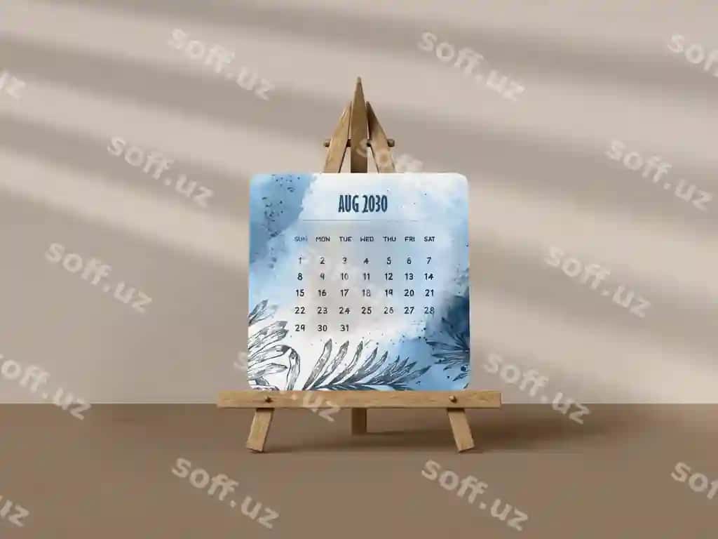 Taqvim 2012 yil bilan | Calendar with year 2012 it