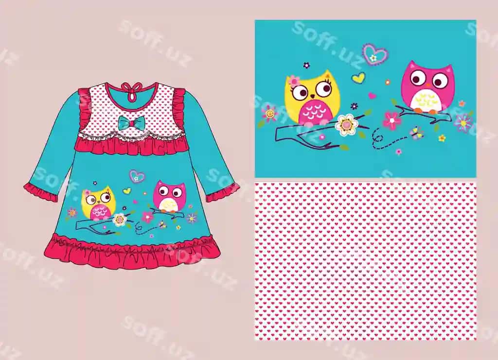 Chiroyli grafikalar qiz kiyimlari futbolka dizayni vektor illustratsiyasi | Cute graphics girl clothes tshirt design vector illustration