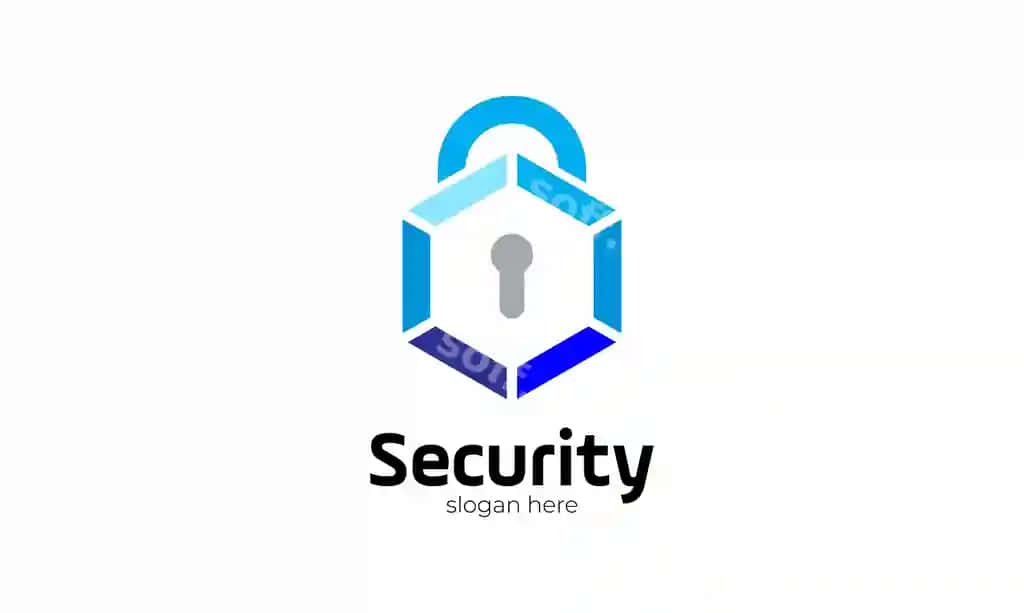 Logo vektor minimalizm xavfsiz shaxmat shakli chiziq belgi xavfsizlik panjari ajoyib ramka | Logo vector minimalist secure hexagon line sign safety shield emblem