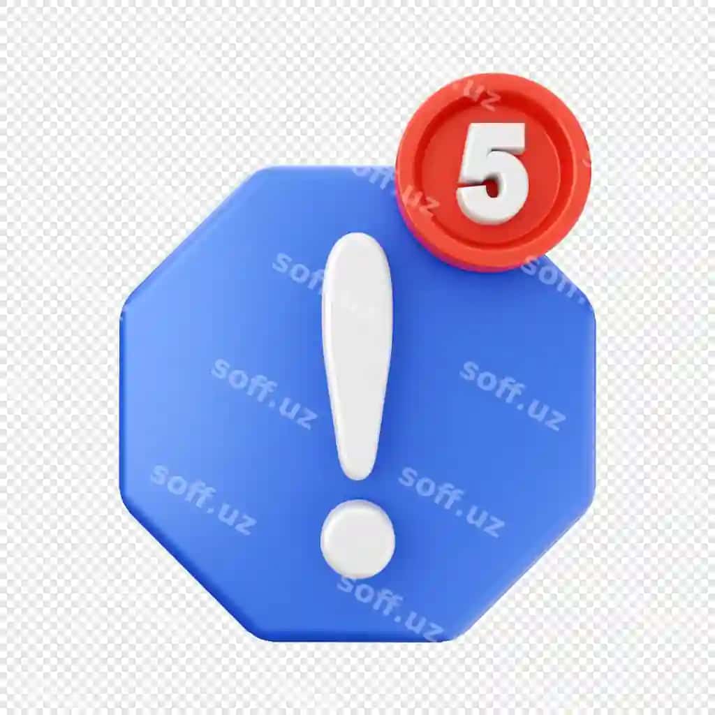 3D ogohlantirish bildirishnomasi tasviri | 3d alert notification icon illustration