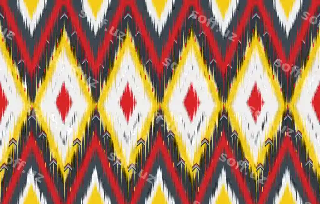 Etnik ikat qabila hind uzilmasli naqsh etnik aztek | Ethnic pattern ikat tribal indian seamless pattern ethnic aztec