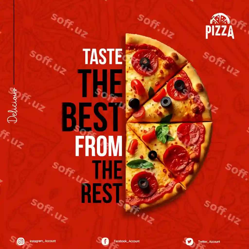 Eng yaxshi pitsa ta'mini oling | Taste best pizza